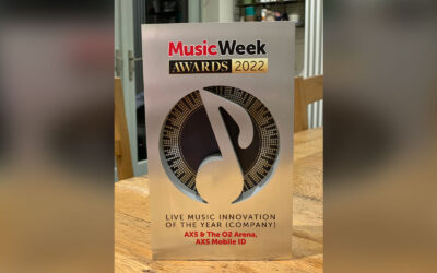 AXS and The O2 win the ‘Live Music Innovation of The Year’ award 