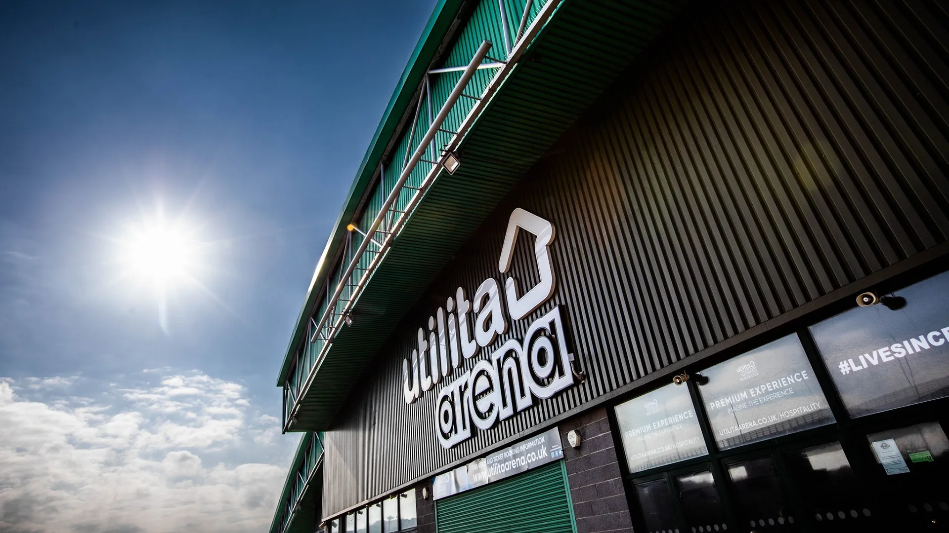 Exterior photo of Utilita Arena Newcastle.