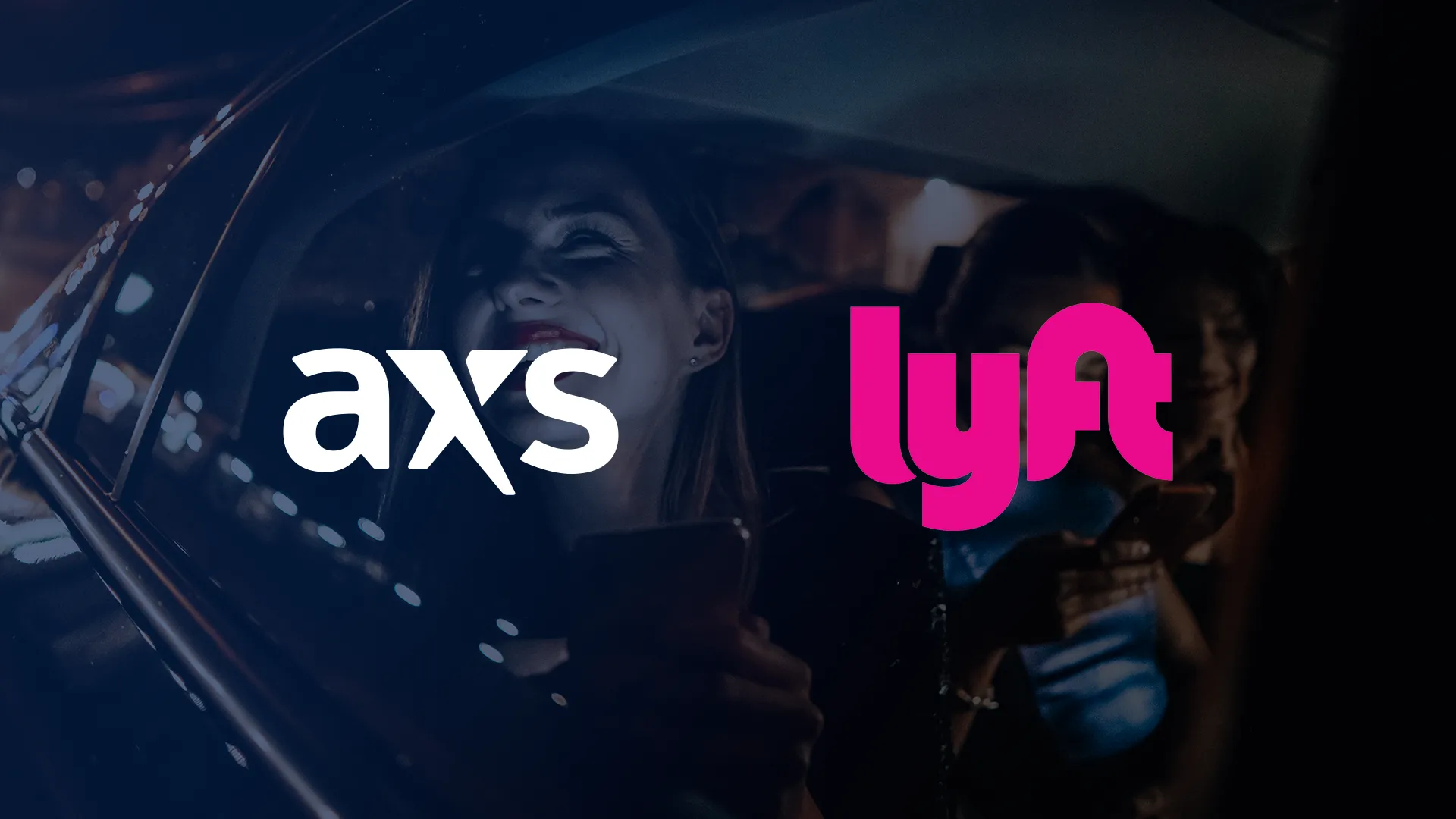 AXS and Lyft logo lockup