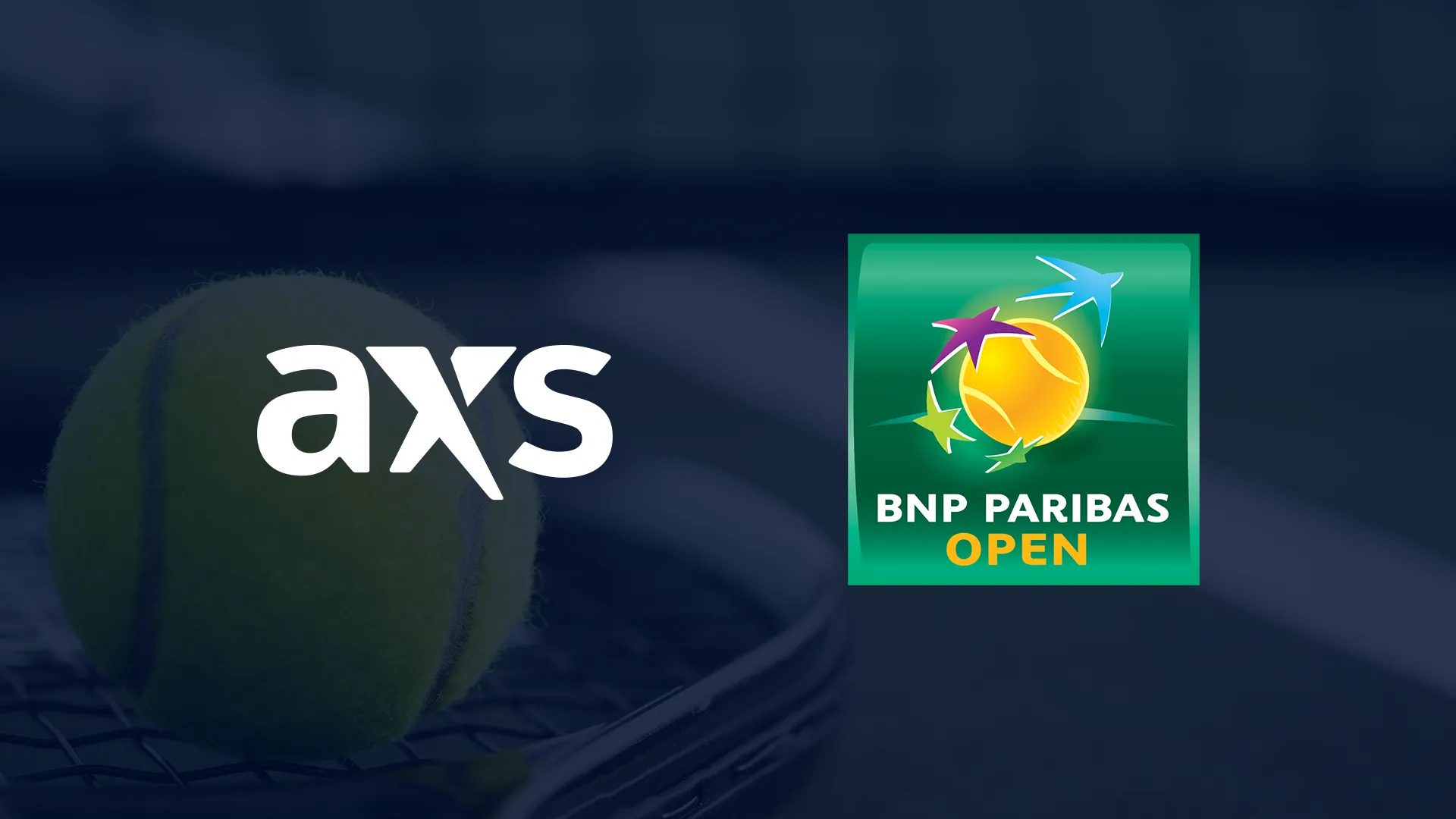 AXS and BNP Paribas Open logo lockup