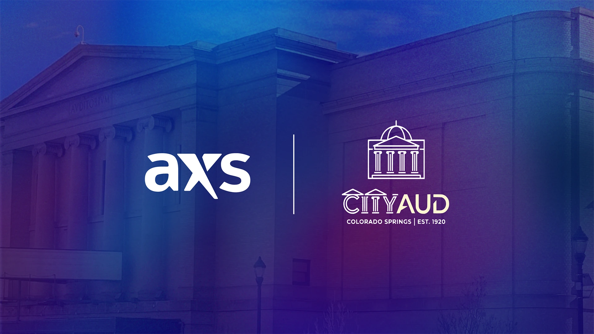 AXS and CityAud logo lockup