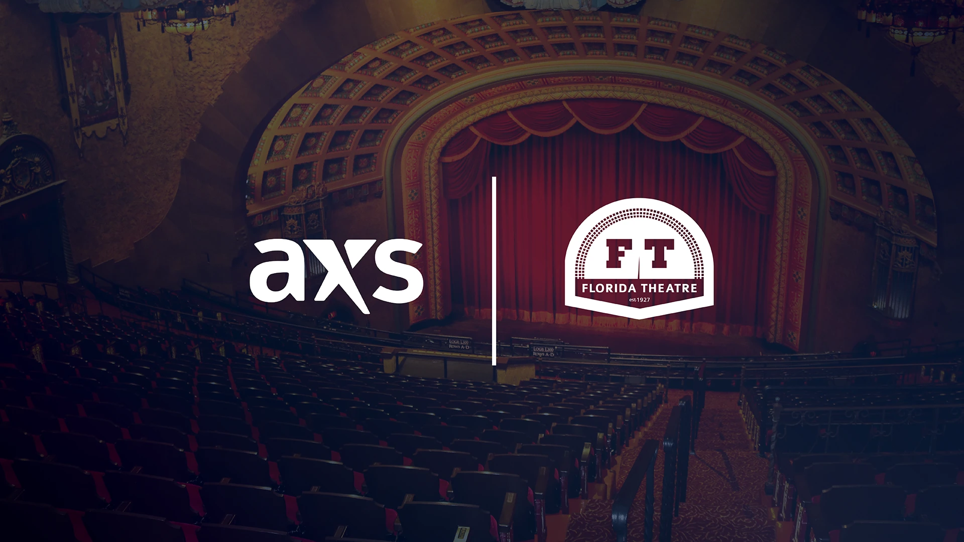 Florida Theatre and AXS logo lockup