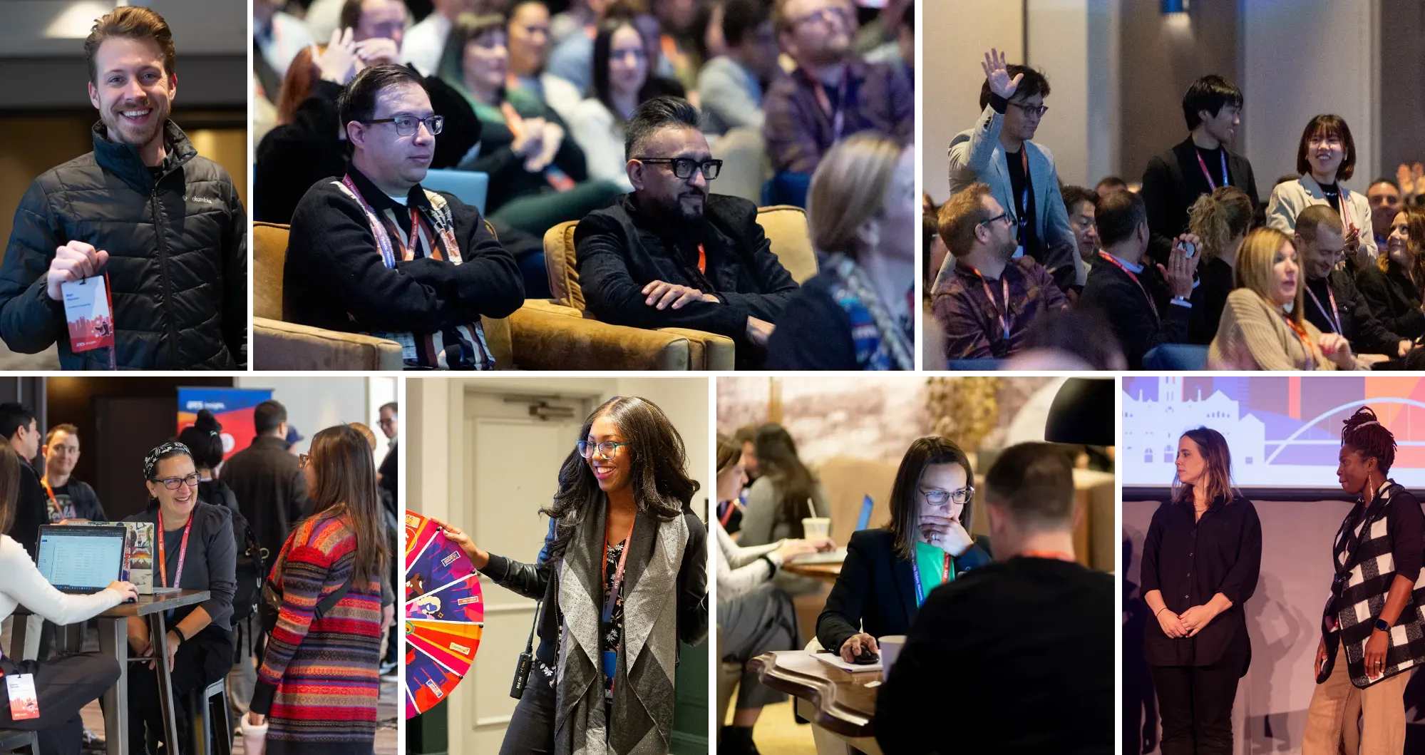 Photo collage from AXS Insight breakout sessions.